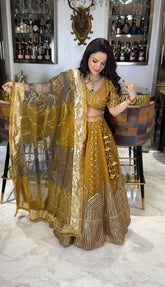 Golden lehenga